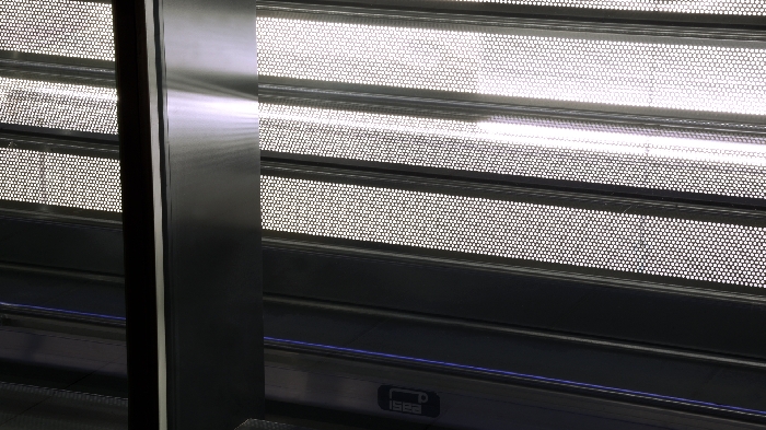 Shutter for electrical household and electronic components shop